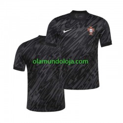 Camisola Portugal Guarda-redes Homem Equipamento Segundo Euro 2024 Manga Curta